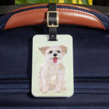 Morkie Hond Bagage Label