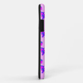 Morkie Hondenliefhebber Roze & Blue Silhouette Mon Case-Mate iPhone Case (Achterkant/rechts)