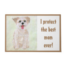 Morkie Moeders Waakhond Deurmat Groot