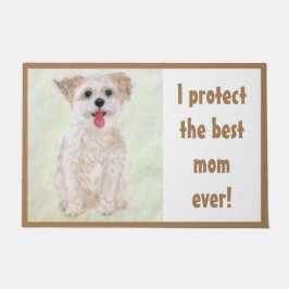 Morkie Moederwacht Dog Doormat Large Deurmat