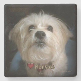 Morkie Puppy Dog Cute Love Onderzetter
