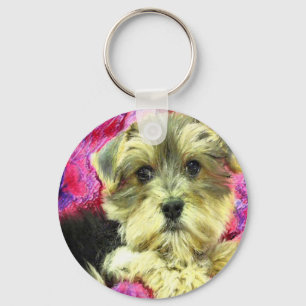 morkie puppy sleutelhanger