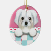 MORKIE SHELLY KERAMISCH ORNAMENT (Rechts)