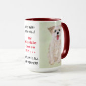 Morkie Zeg Wat Je Wil Grote Mok (Voorkant rechts)