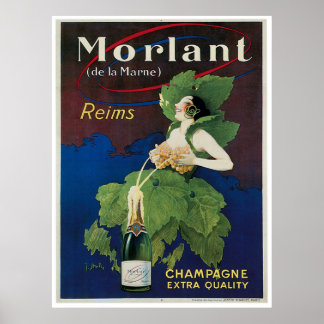 Morlant Champagne Advertisment Poster