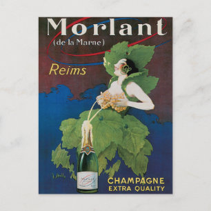 Morlant Champagne  Drink en kunst Briefkaart