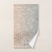 mormat 1920 Glam Gold Star Foil Sparkle Bad Handdoek (Handdoek)