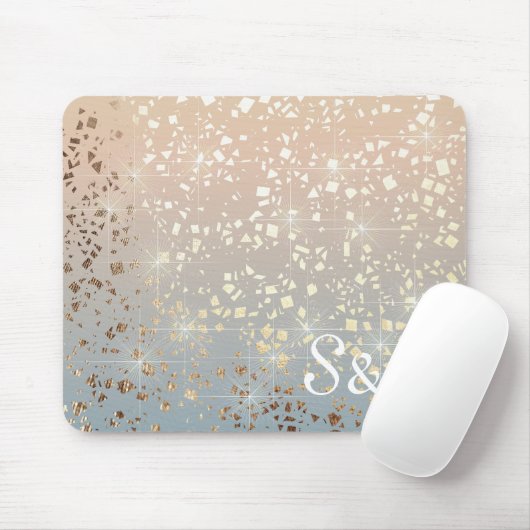  mormat 1920 Glam Gold Star Foil Sparkle Muismat (Met muis)