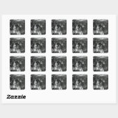 Mormon Baptisme Vierkante Sticker (Vel)