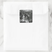 Mormon Baptisme Vierkante Sticker (Tas)