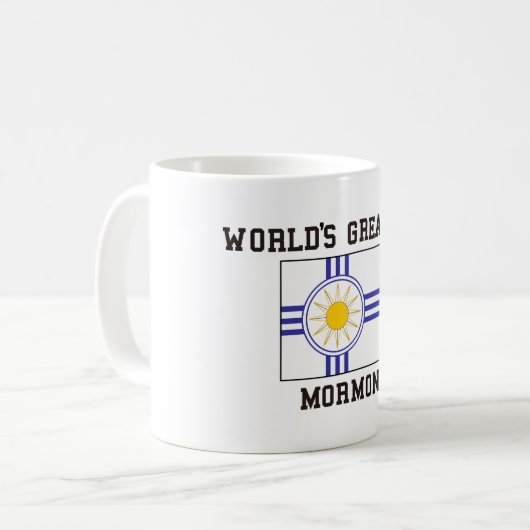 Mormon Flag Koffiemok (Voorkant links)
