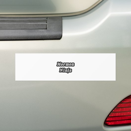 Mormon Ninja Bumpersticker (Op auto)