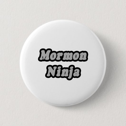 Mormon Ninja Ronde Button 5,7 Cm (Voorkant)
