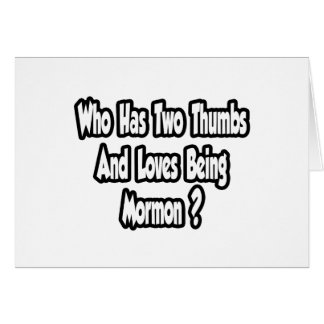 Mormon Pride Joke.. twee duimen