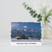 Mormon Row en Tetons Briefkaart (Staand voorkant)