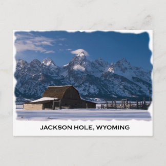 Mormon Row en Tetons Briefkaart