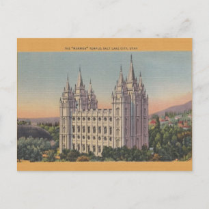 Mormon Temple Salt Lake City Utah Briefkaart