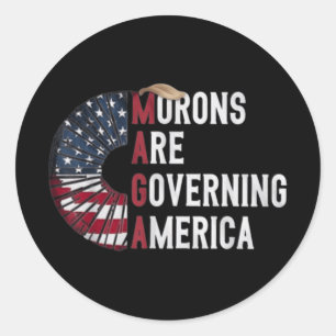 Mormonen regeren Amerika - grappig politiek Ronde Sticker