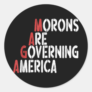 Mormonen regeren het Amerikaanse T-shirt Ronde Sticker