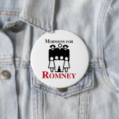 Mormons for Romney.png Ronde Button 4,0 Cm (In situ)