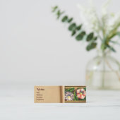 MORNEN GLORY EN RED BERRIES MINI VISITEKAARTJE (Staand voorkant)