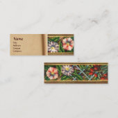 MORNEN GLORY EN RED BERRIES MINI VISITEKAARTJE (Voorkant / Achterkant)