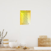 Morning Affirmations Poster (Keuken)