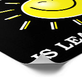 Morning Alone Funny Poster noir (Coin)