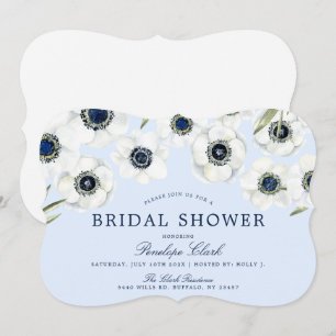 Morning Anemone Floral Wedding Kaart