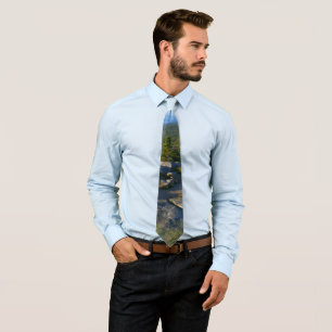 Morning atop Cadillac Mountain in Acadia Stropdas