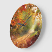 Morning Autum Forest Grote Klok (Hoek)