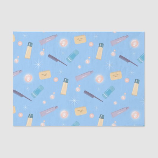 Morning Bathroom Ritual Collage Tissuepapier (Voorkant)