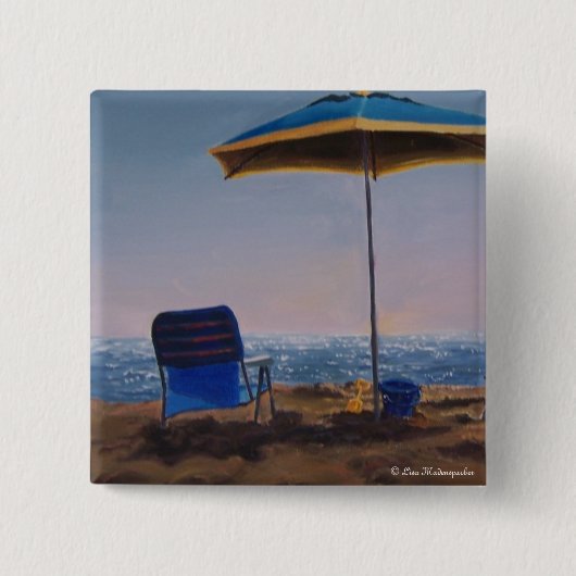 Morning Beach Button (Voorkant)