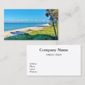 Morning Beach Cartes de visite (Devant / Derrière)