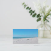 Morning Beach Cartes de visite (Debout devant)