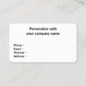 Morning Beach Retirement Visitekaartjes (Achterkant)