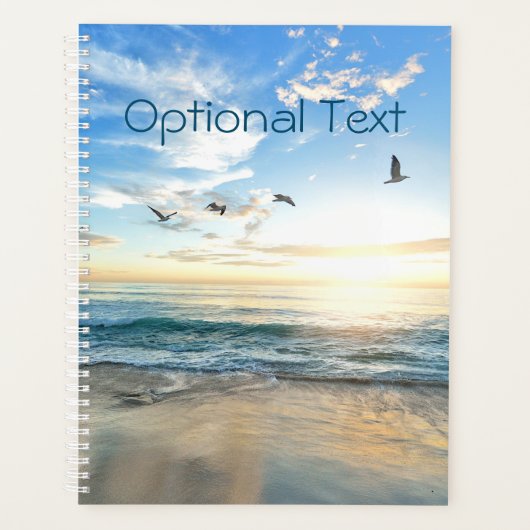 Morning Beach Seagulls Planner (Voorkant)