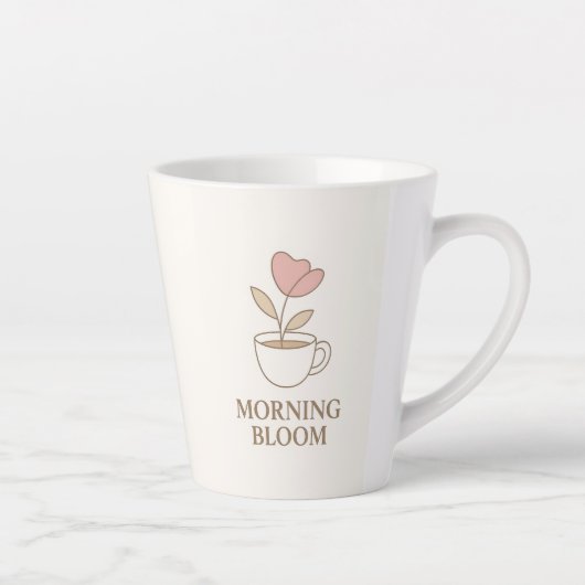 Morning Bloom | Mug de Café Floral Esthétique (Droite)