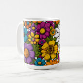 Morning Blooms tasse de café 15oz (Devant gauche)