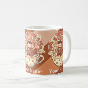 Morning Brew Kawaii Rode Panda Mok