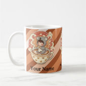 Morning Caffeine Kawaii Chibi Koala Coffee Mug (Gauche)
