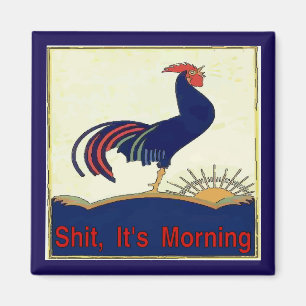 Morning Calls Rooster Magneet