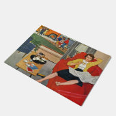 Morning Coffee Break Deurmat (Schuin)