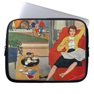 Morning Coffee Break Laptop Sleeve