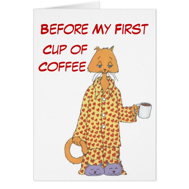 Morning Coffee Cat (Voorkant)