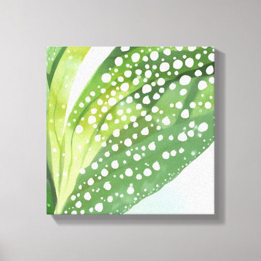 Morning Dew | De moderne botanische Waterverf Canvas Afdruk (Voorkant)