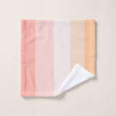 Morning Dew rayures rose et jaune (Gant de toilette)