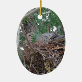 Morning Dove Nesting Keramisch Ornament