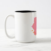 "Morning Elixir: Rise and Sip Mok" Tweekleurige Koffiemok (Links)