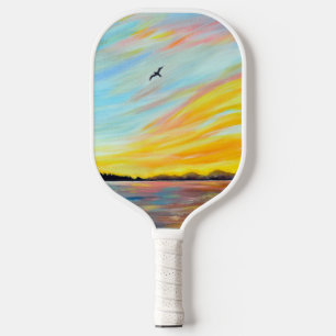 Morning Ferry Uitzicht Painting Pickleball Paddle